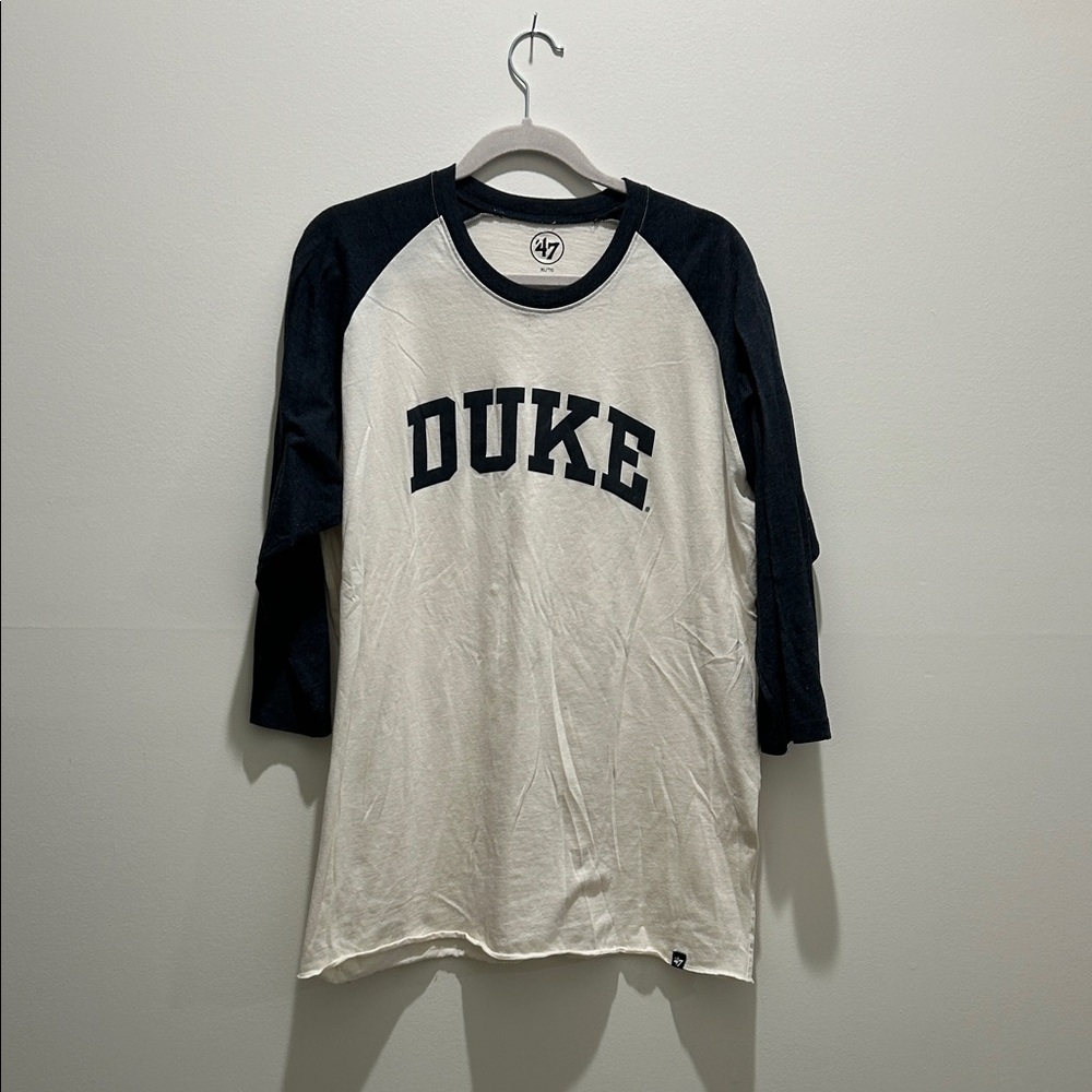 '47 Men's Navy and White Duke Raglan Tee